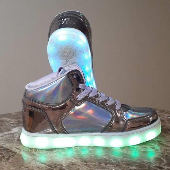 Skecher Energy Light-up shoes sz 1 kids - Picture 6 of 12